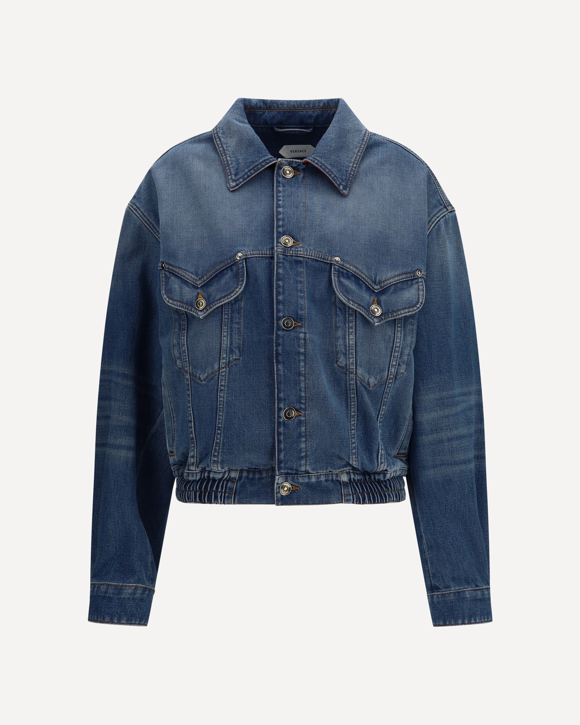 VERSACE Cotton denim Blouson Female 40