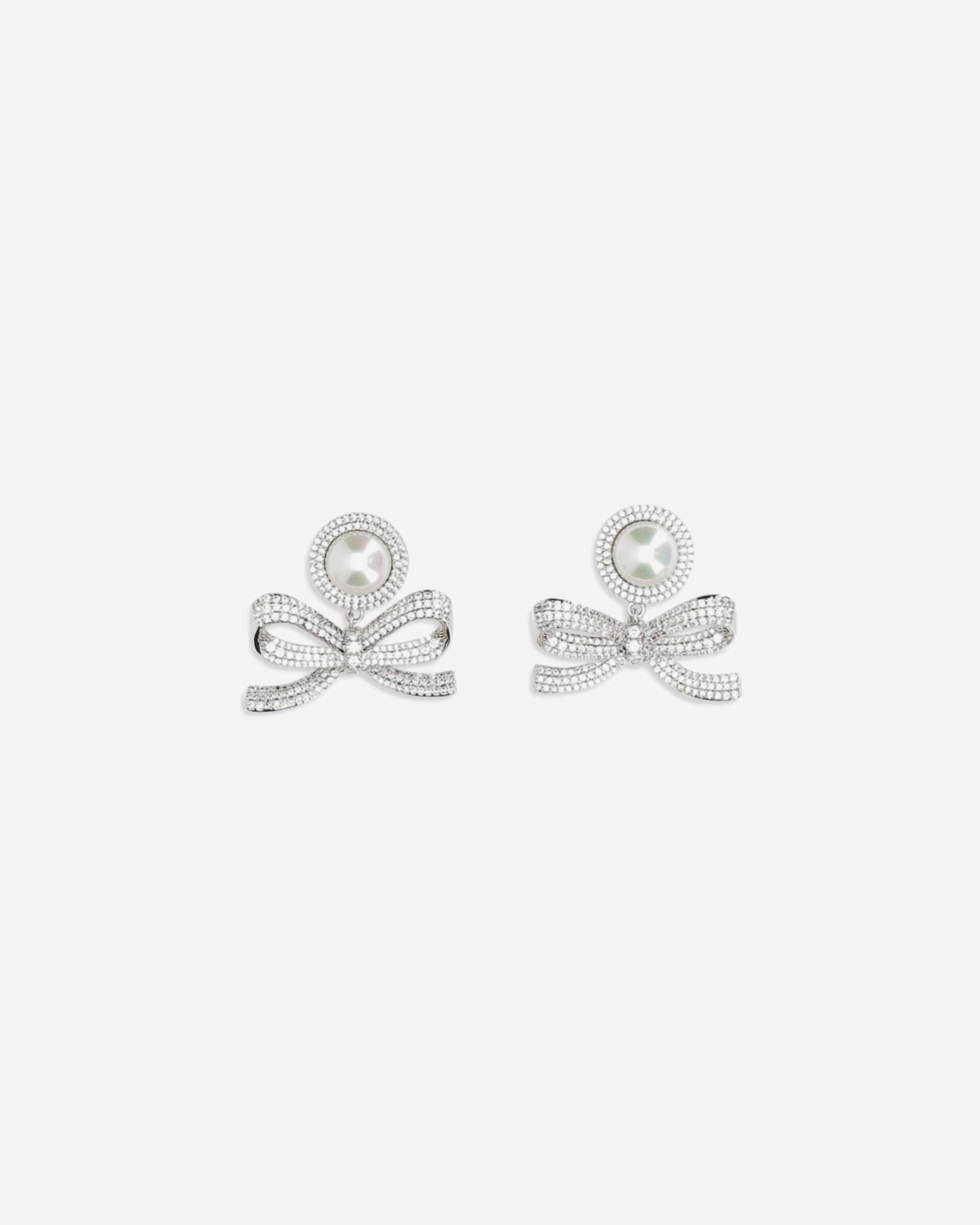 SELF-PORTRAIT Pearl bow drop Earrings Female UNI