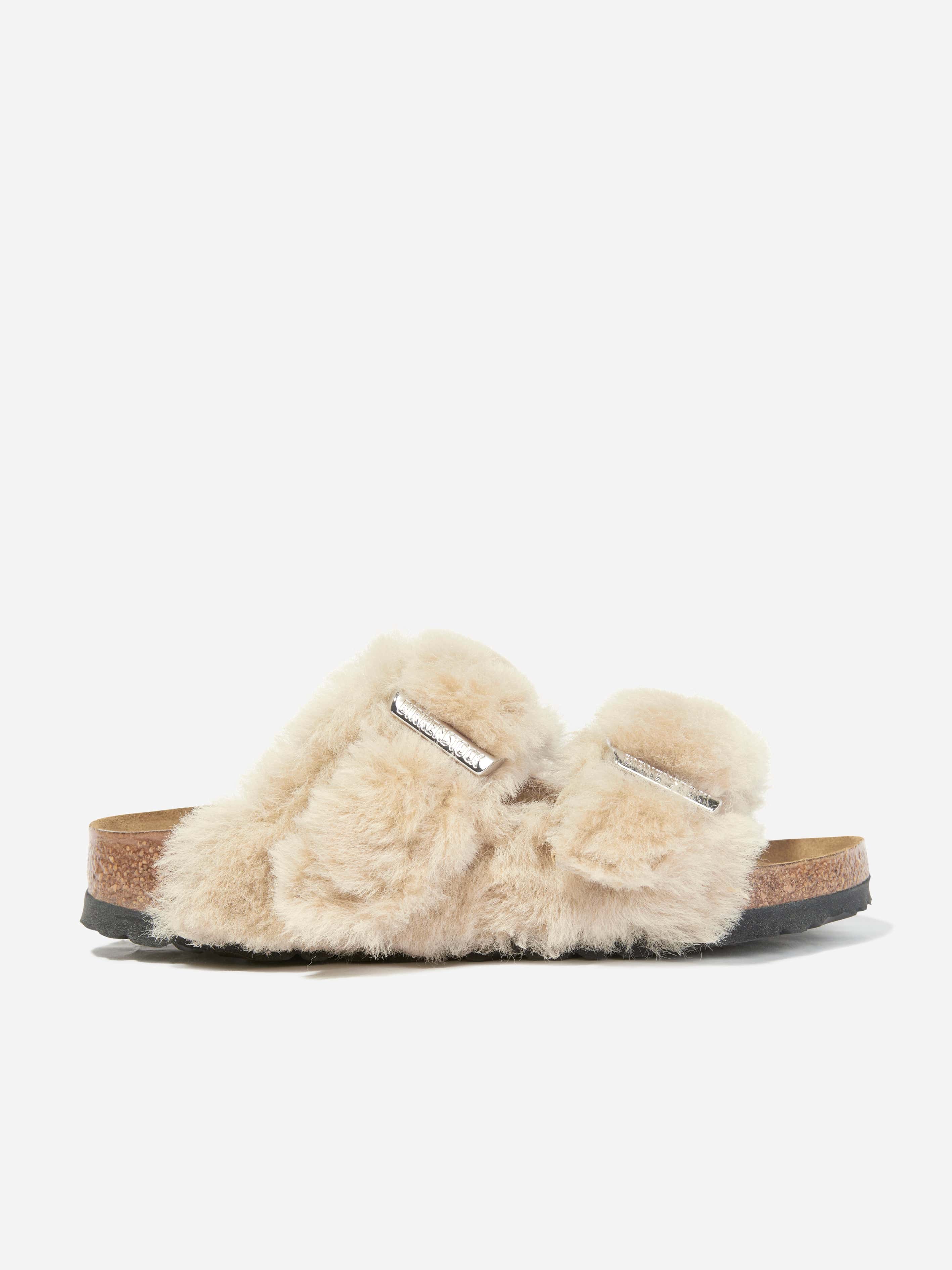BIRKENSTOCK Classic Arizona Shearling Sandals in Beige EU 36 UK 3 By Childsplay Clothing