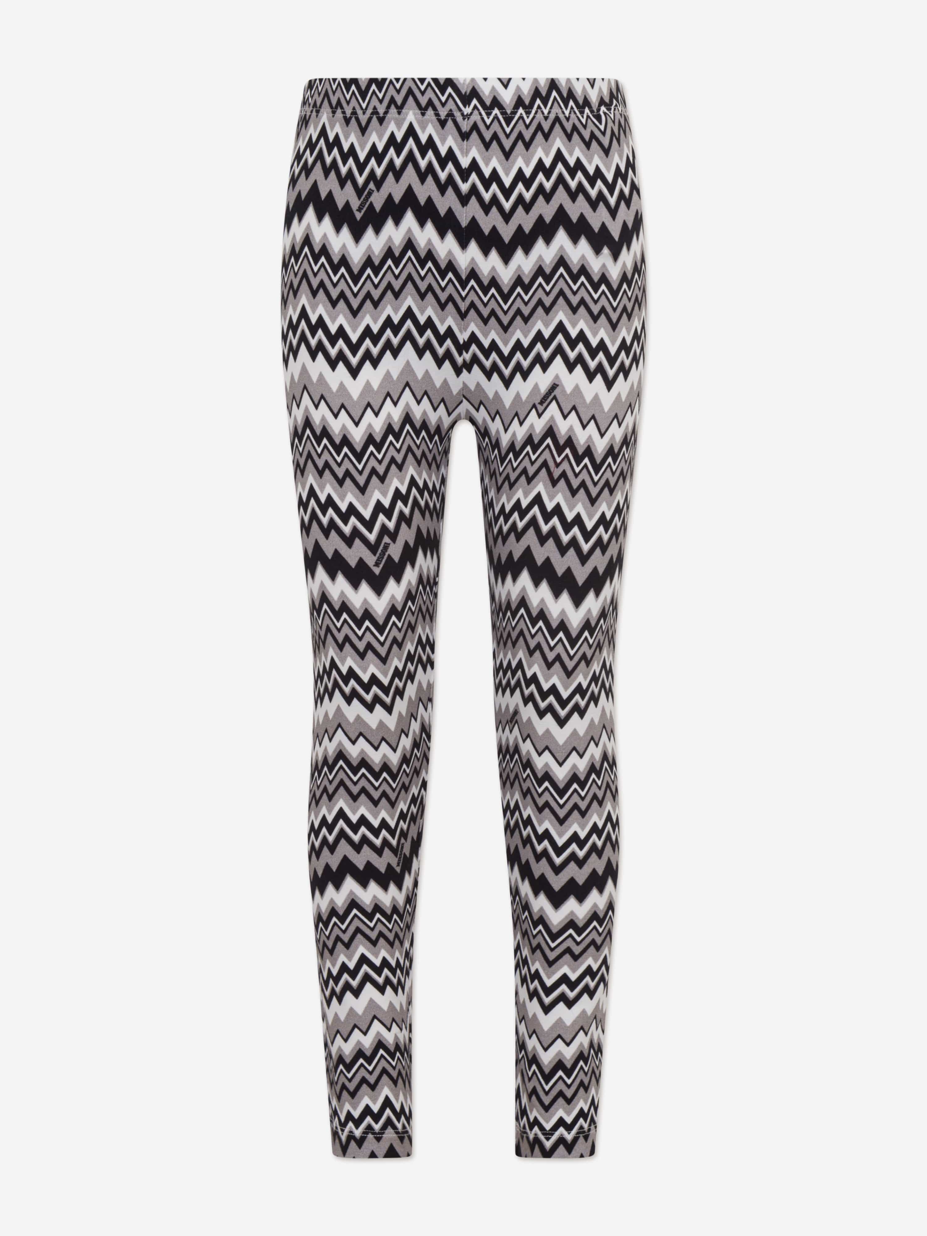 Missoni Girls Zigzag Leggings in Multicolour 12 Years Multicoloured By Childsplay Clothing