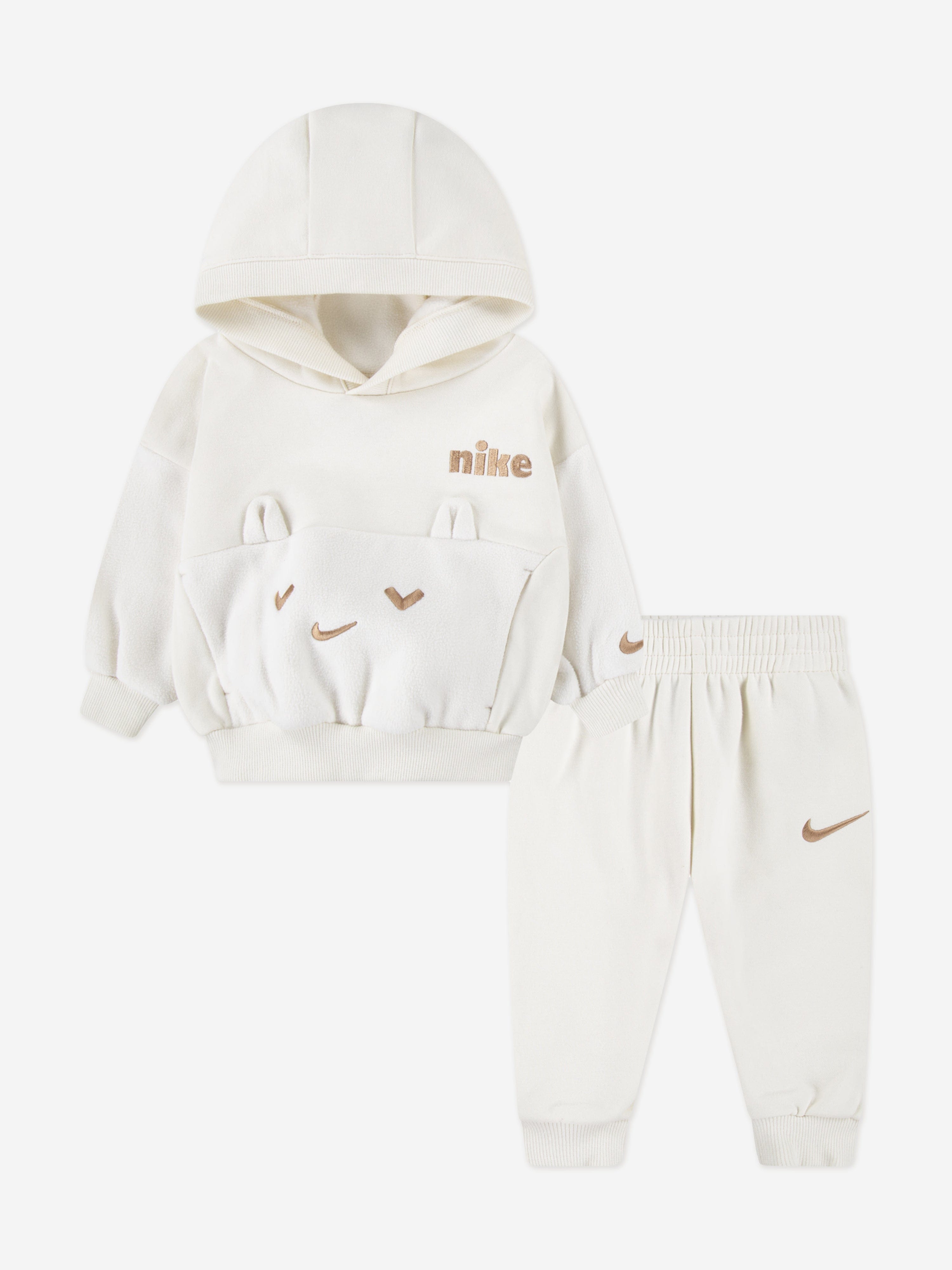 Nike Baby Cozy Comfort Hoody Tracksuit in Ivory 24 Months By Childsplay Clothing
