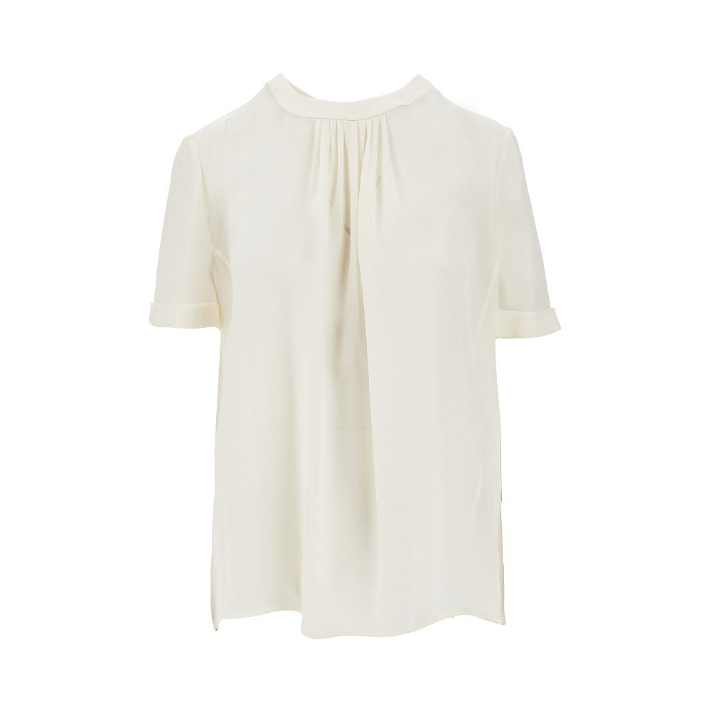 EMPORIO ARMANI ICON silk short-sleeved blouse Woman 44