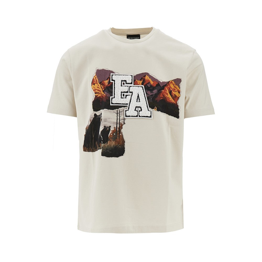 EMPORIO ARMANI Mountain Aprés print T-shirt Man S