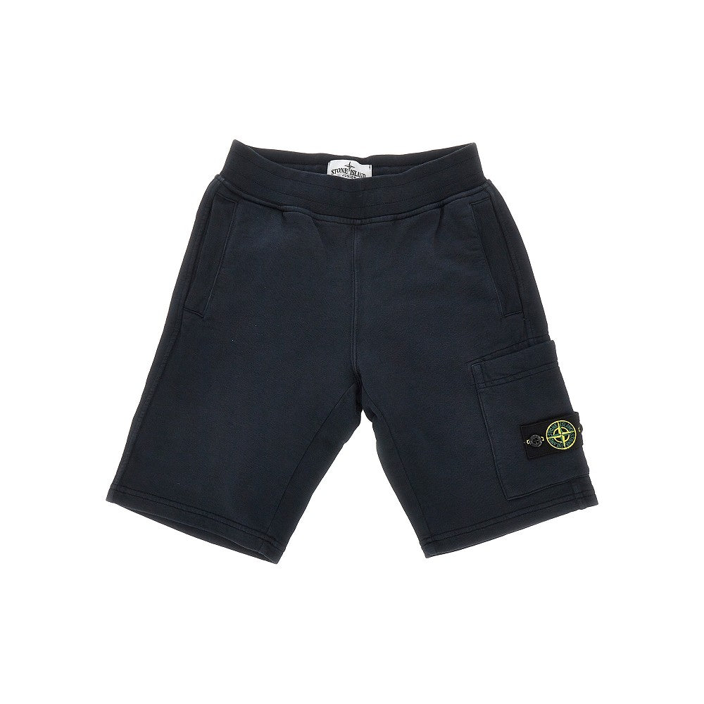 STONE ISLAND French terry cargo shorts Kids 14Y