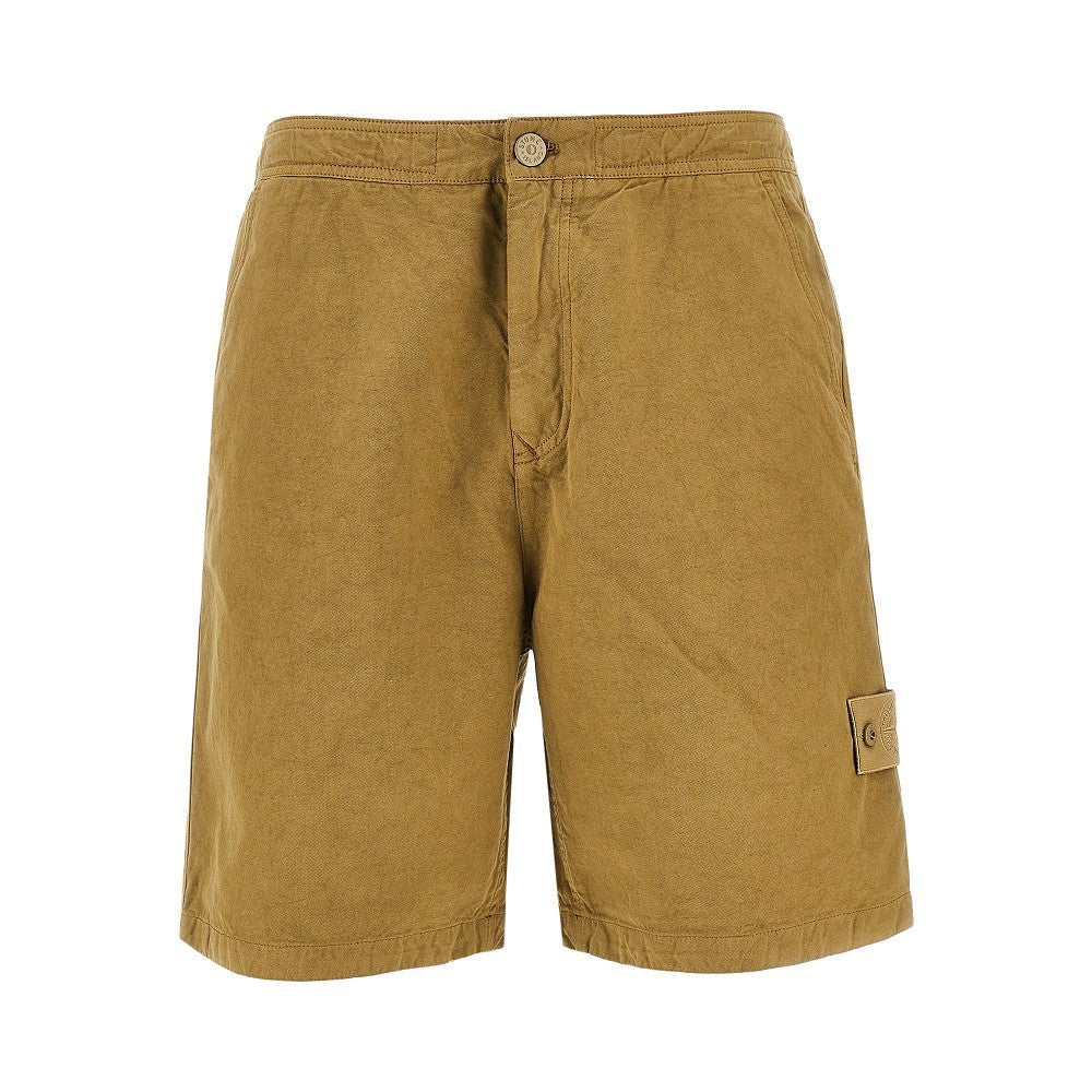 STONE ISLAND S. I. Ghost canvas shorts Man 30