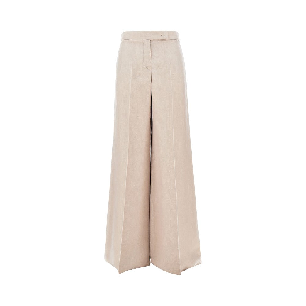 MAX MARA Linen taffetà pants Woman 44