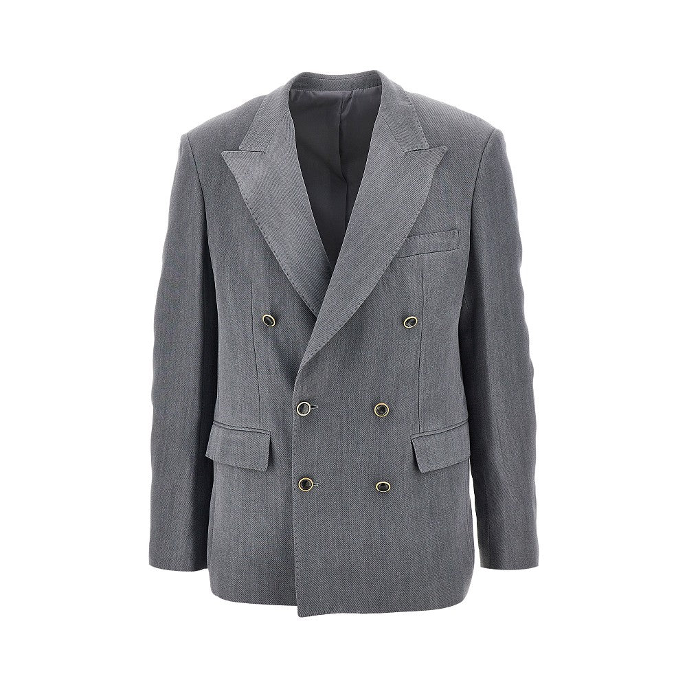 MARSEM Gabardine double-breasted tailored jacket Man 50