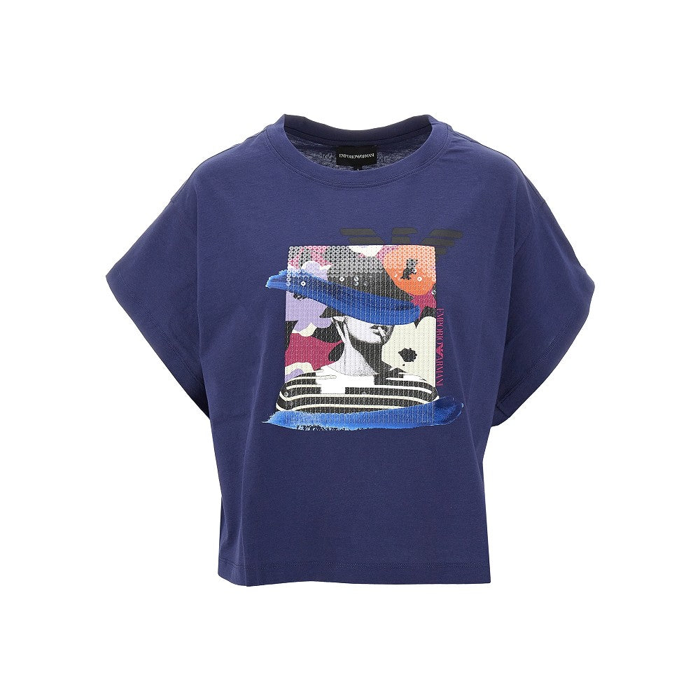 EMPORIO ARMANI Sustainability Values T-shirt with print Woman L