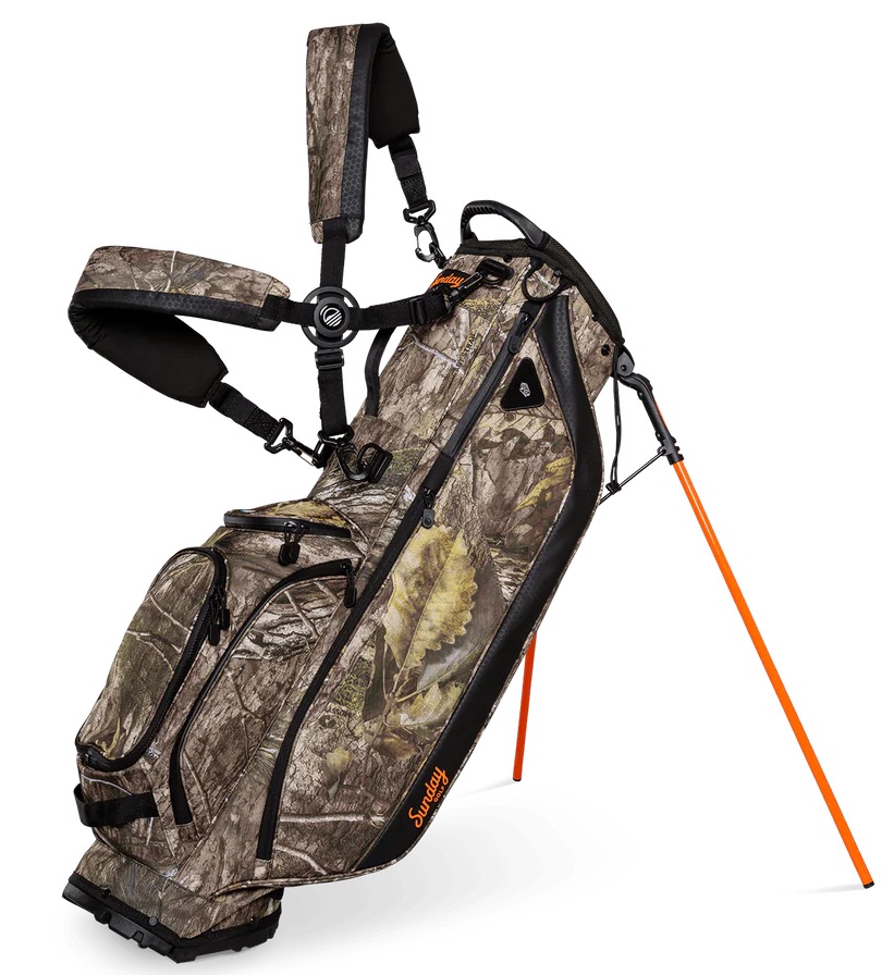 Sunday Golf Ryder Mossy Oak Camo Stand Bag