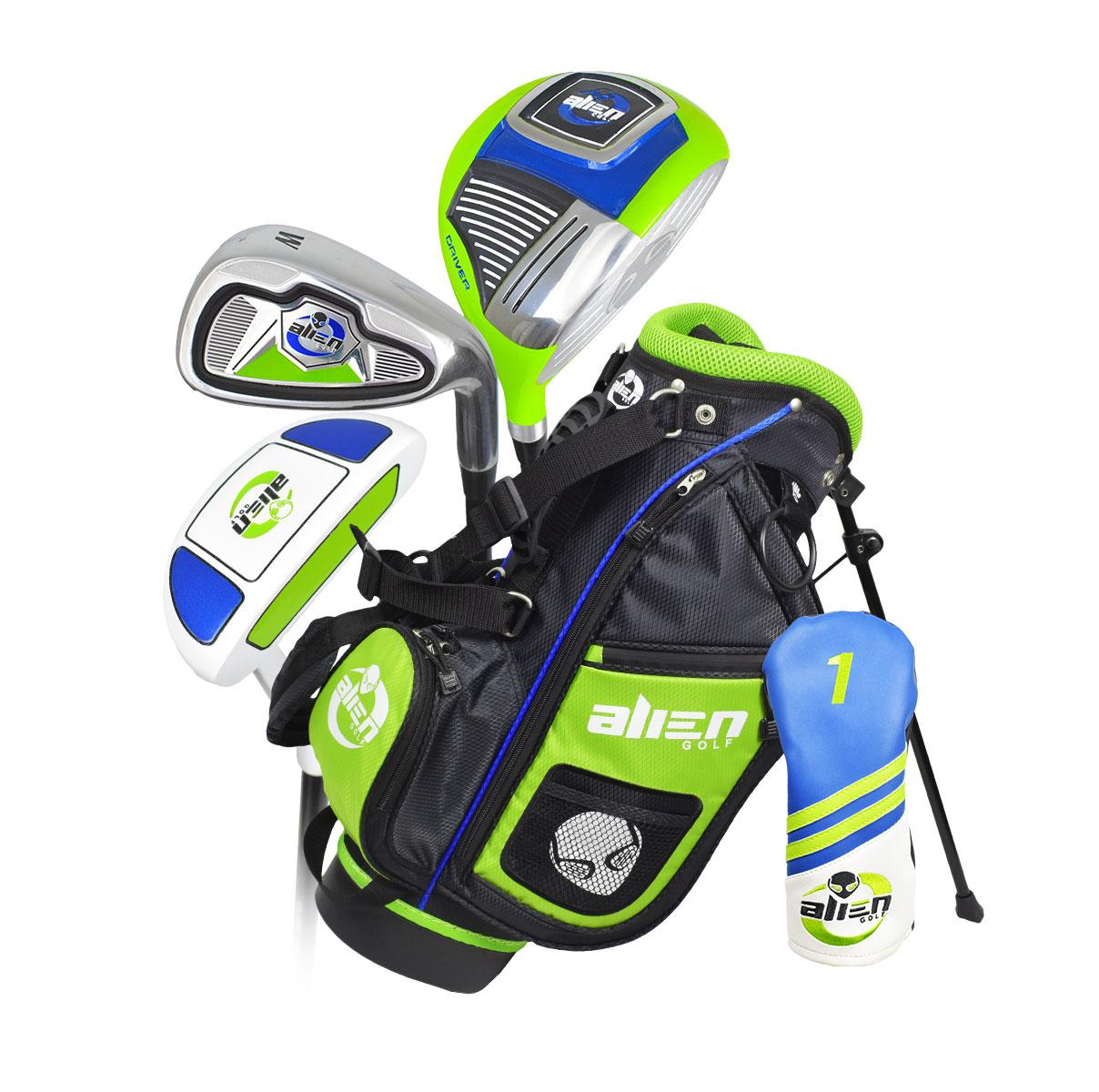 Alien Golf Junior 5 Piece Set Ages 3-5 Green/Black