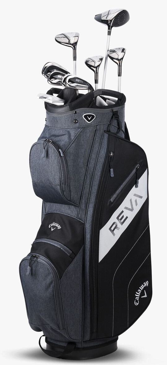 Callaway Golf Ladies REVA 11-Piece Complete Set With Cart Bag Black Long