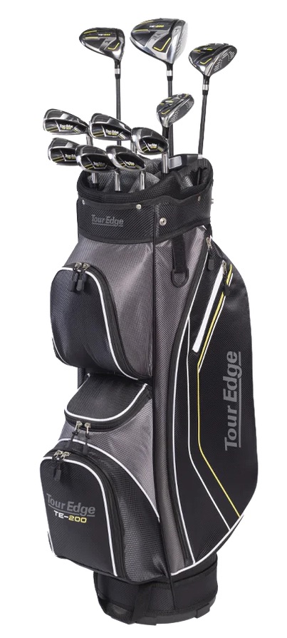 Tour Edge Golf LH TE-200 Complete Set With Bag Uniflex (Left Handed)