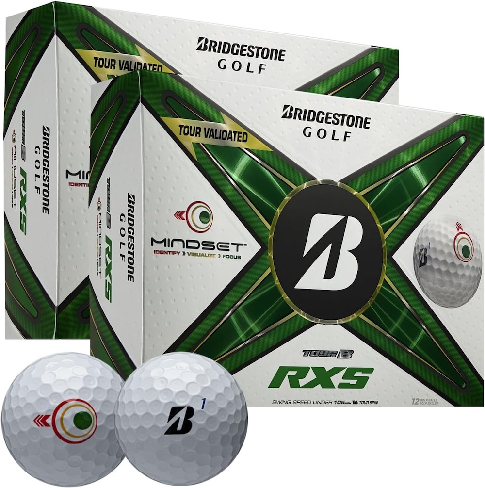 Bridgestone Tour B RXS Mindset Golf Balls [24-Ball] White