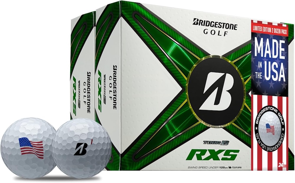 Bridgestone Tour B RXS USA Golf Balls [24-Ball] White