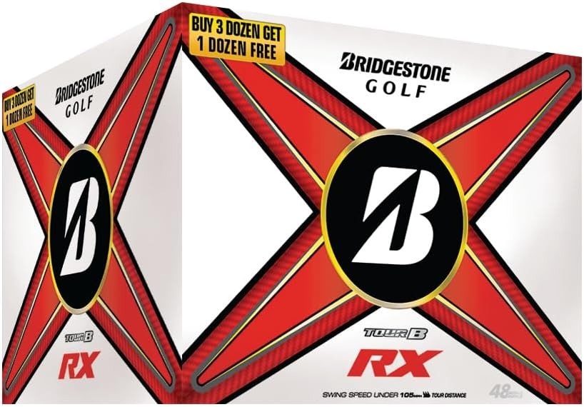 Bridgestone Tour B RX Golf Balls [48-Ball] White