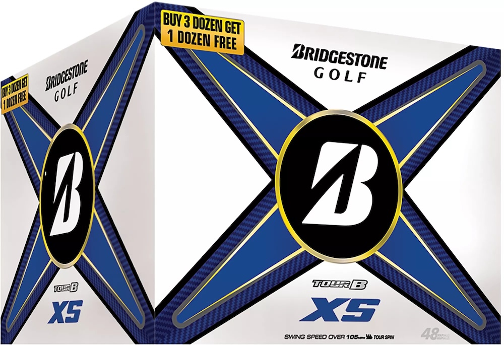 Bridgestone Tour B XS Golf Balls [48-Ball] White