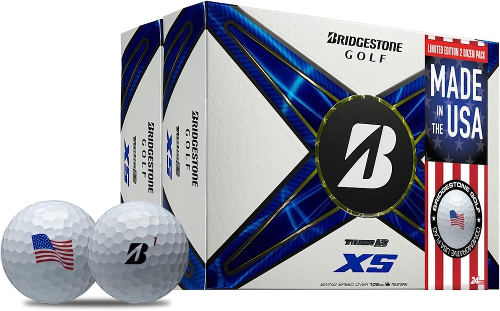 Bridgestone Tour B XS USA Golf Balls [24-Ball] White