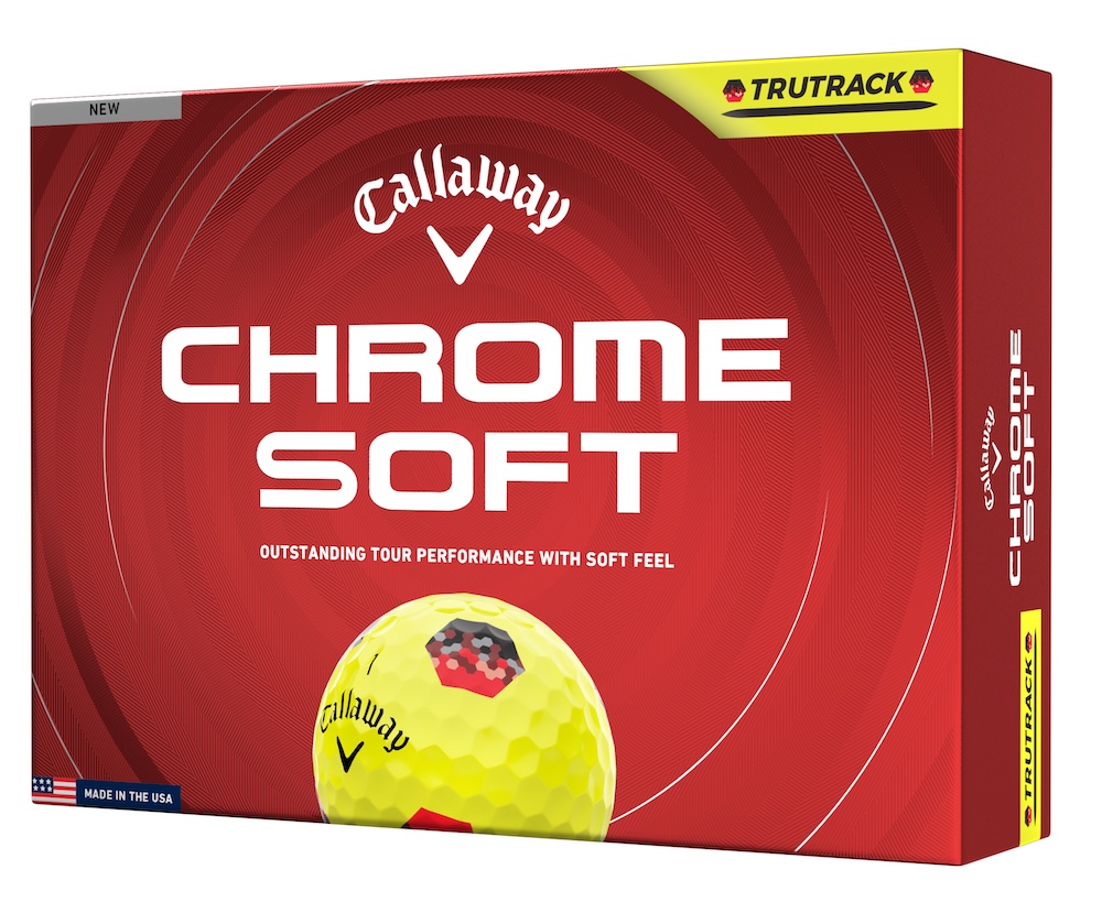 Callaway Golf 2026 Chrome Soft TruTrack Golf Balls *1-Dozen* [Yellow-Black]