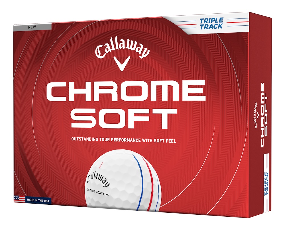Callaway Golf 2026 Chrome Soft Triple Track Golf Balls *1-Dozen* [White]