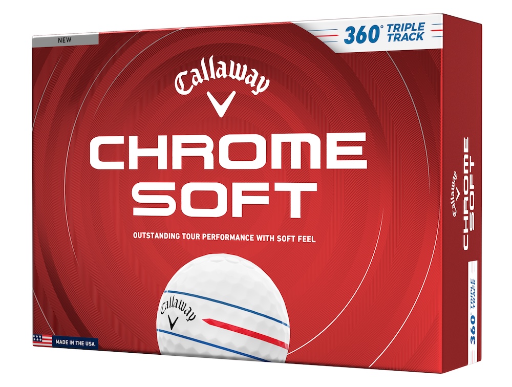 Callaway Golf 2026 Chrome Soft 360 Triple Track Golf Balls *1-Dozen* [White]