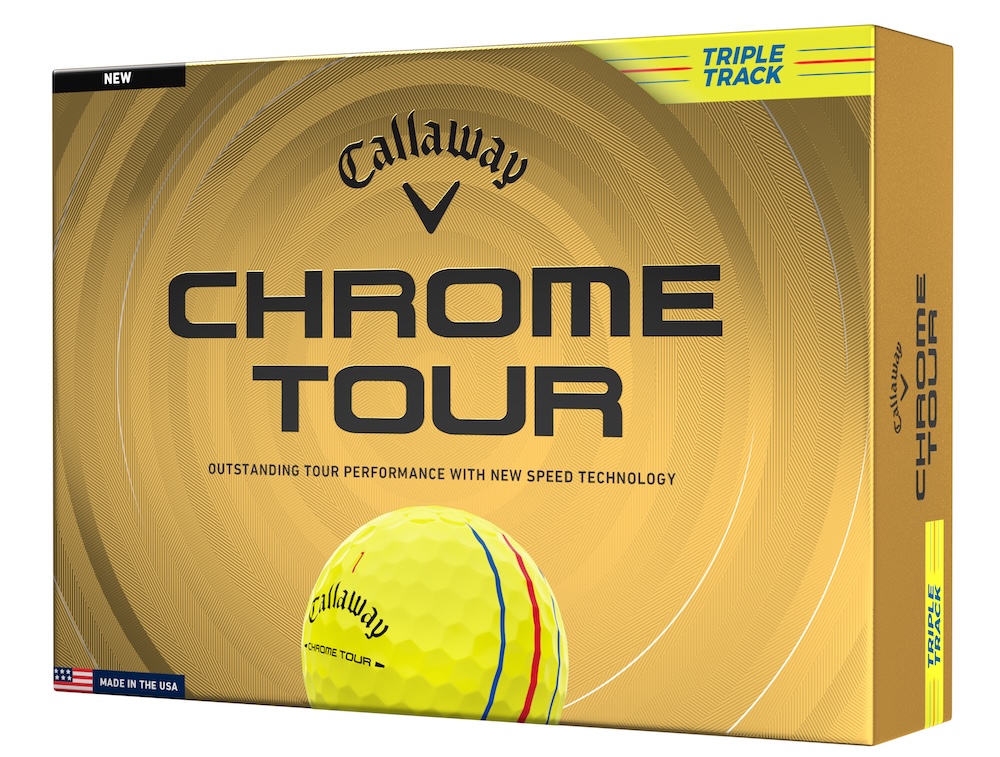 Callaway Golf 2026 Chrome Tour Triple Track Golf Balls *1-Dozen* [Yellow]