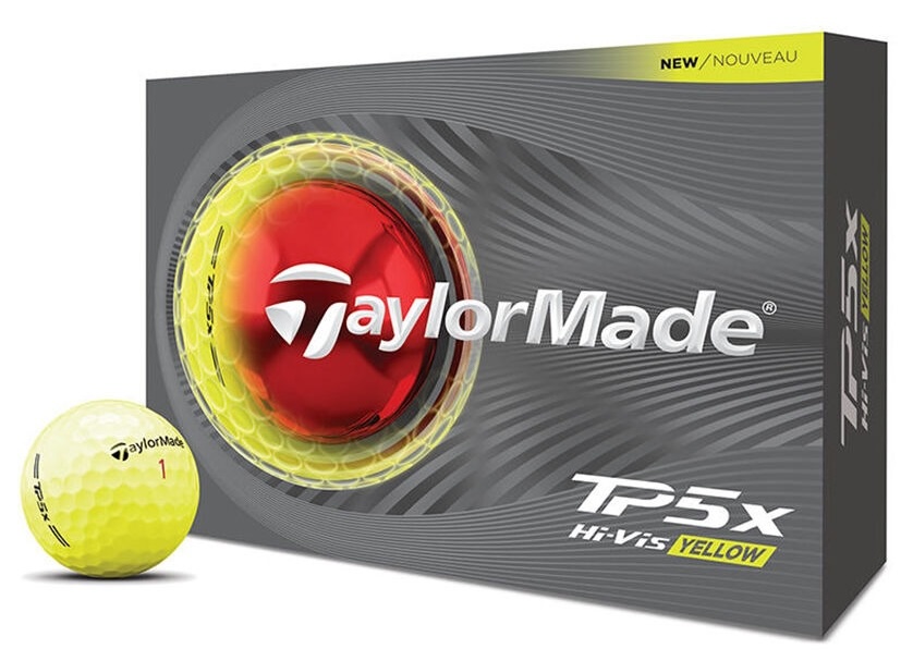 Taylor Made Golf 2026 TP5x *1-Dozen* Yellow [LOGO ONLY]