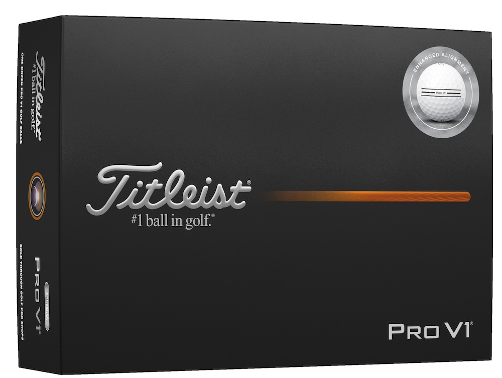 Titleist Pro V1 Enhanced Alignment Golf Balls 1-Dozen White