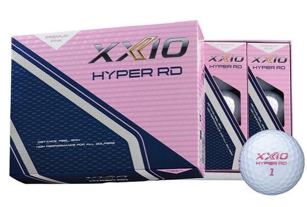 XXIO Hyper RD Golf Balls 1-Dozen Pink [LOGO ONLY]