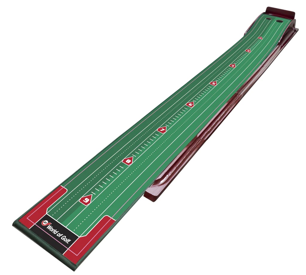 Jef World Of Golf Deluxe Wooden 2 Hole Putting Mat