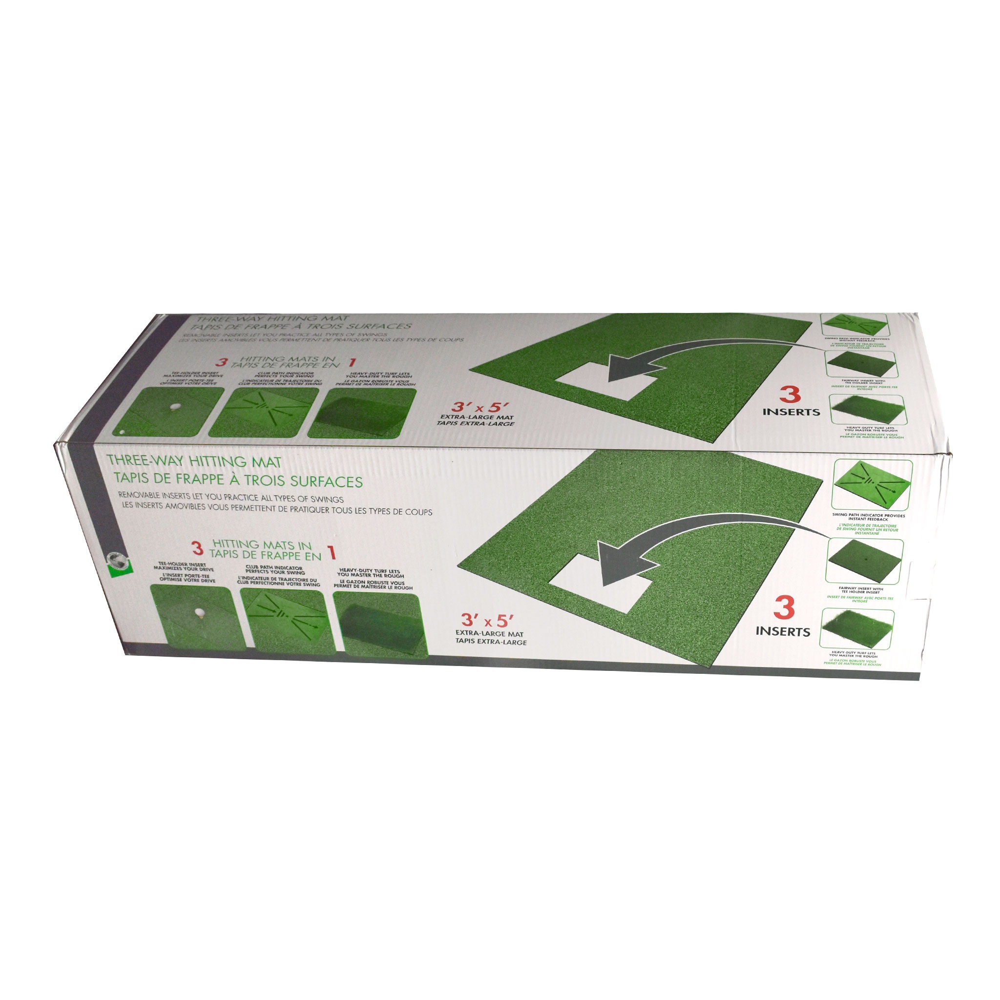 Jef World of Golf 3'x5' Mat with 3 Inserts
