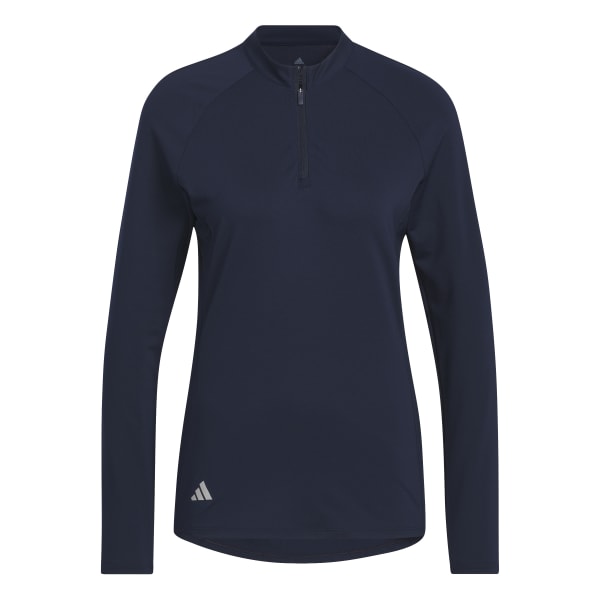 Adidas Golf Ladies 1/4 Zip LS Polo