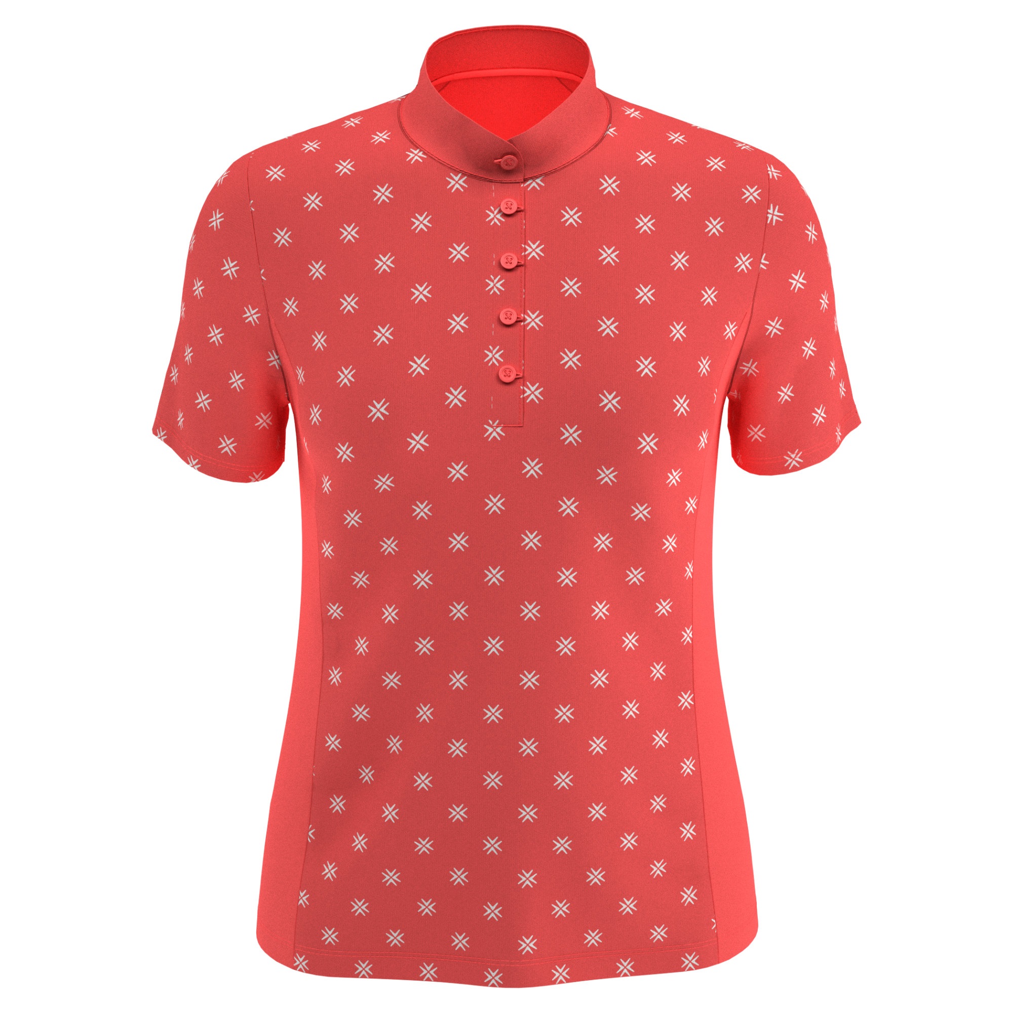 Callaway Golf Ladies Chevron Floral Print Polo