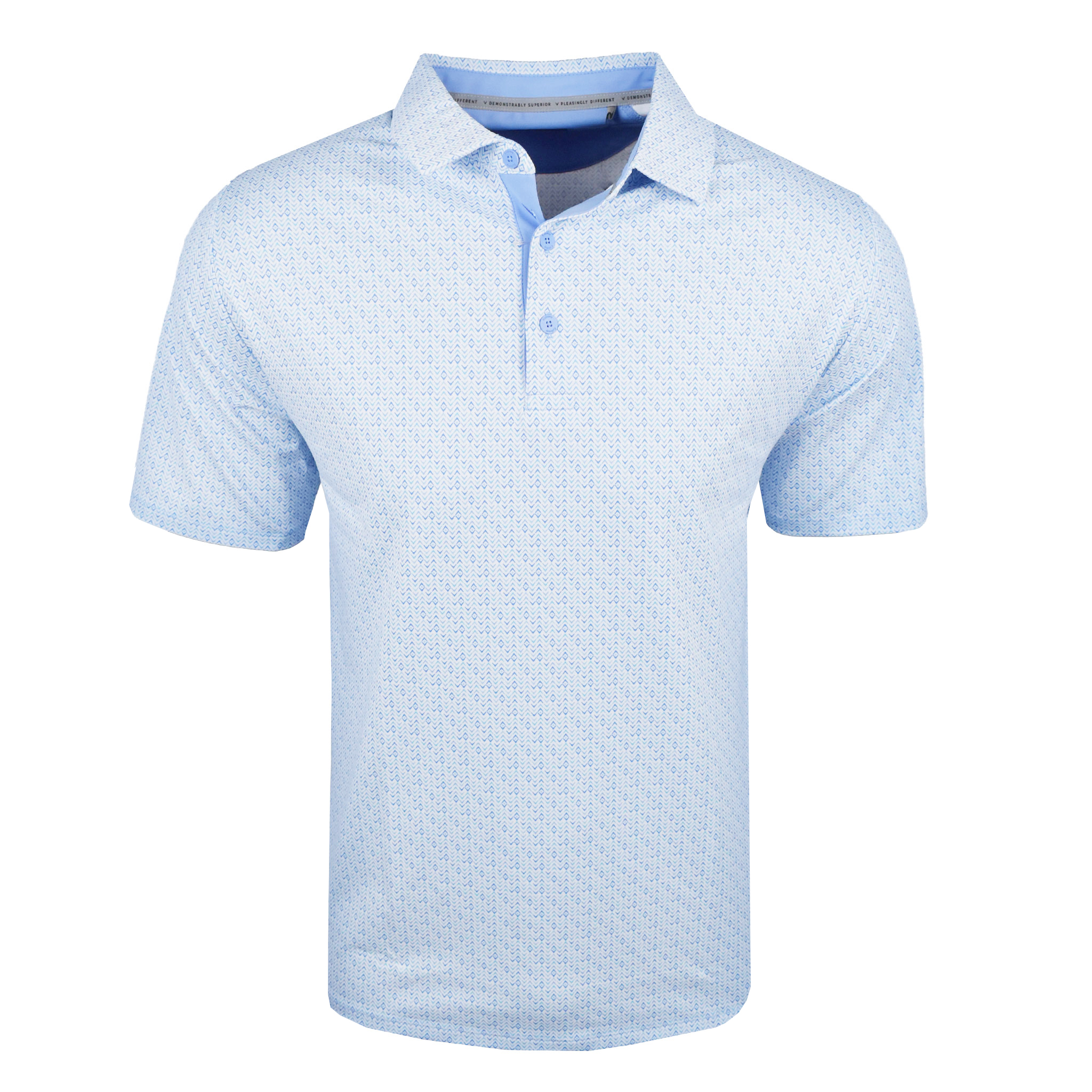 Callaway Golf Timeless Chev Print Polo