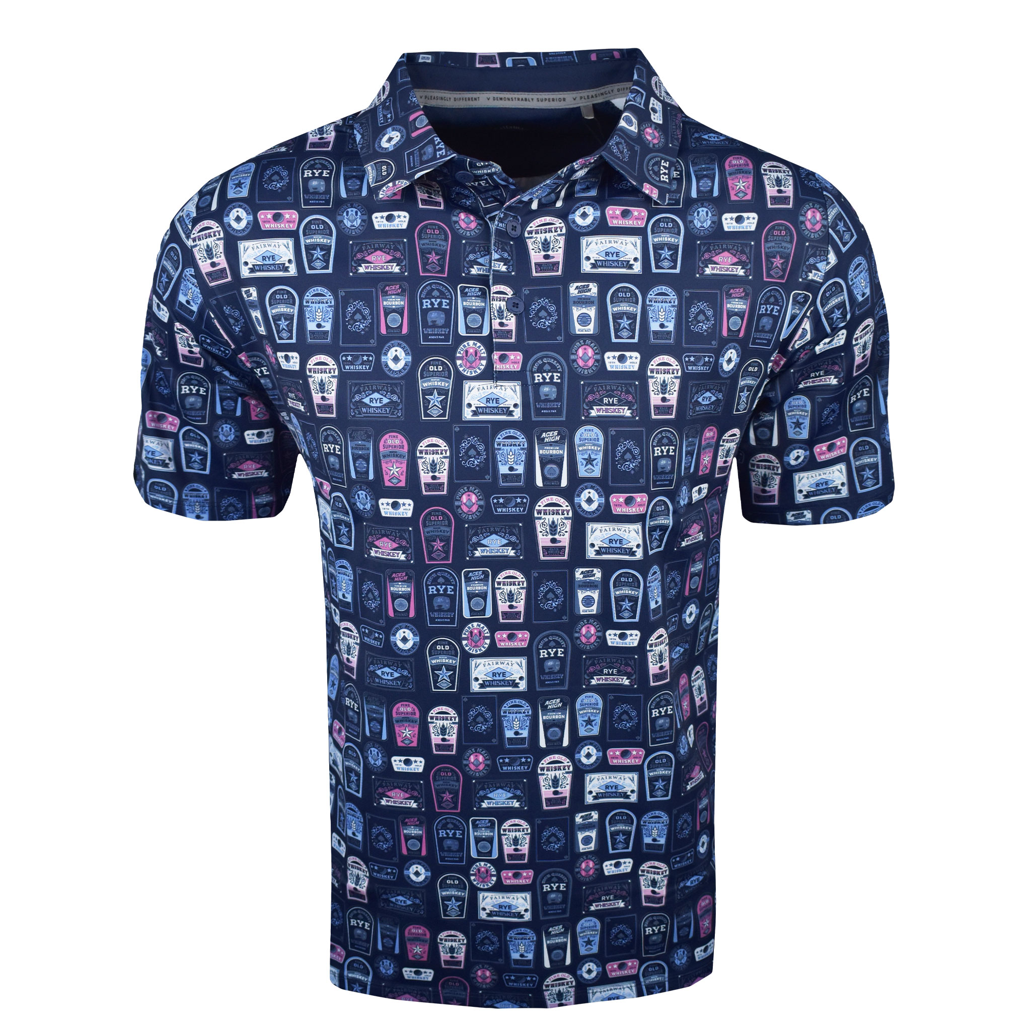 Callaway Golf Wiskey Ace Print Polo