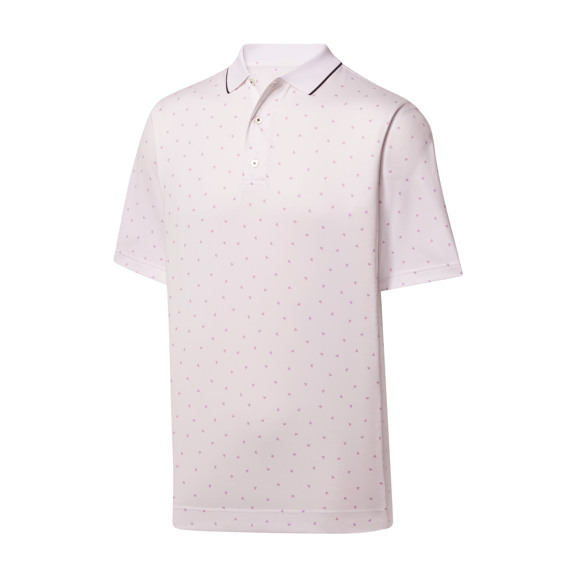 FootJoy Golf Push Play Print Lisle Self Collar Polo