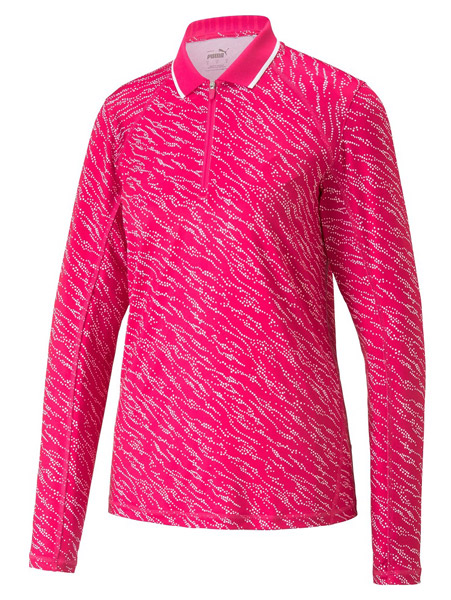 Puma Golf Ladies YouV Whitewater Long Sleeve Polo