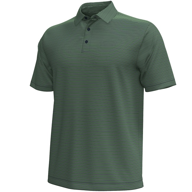 Under Armour Golf T2 Green Bridge Stripe Polo Marine/Midnight Navy Medium
