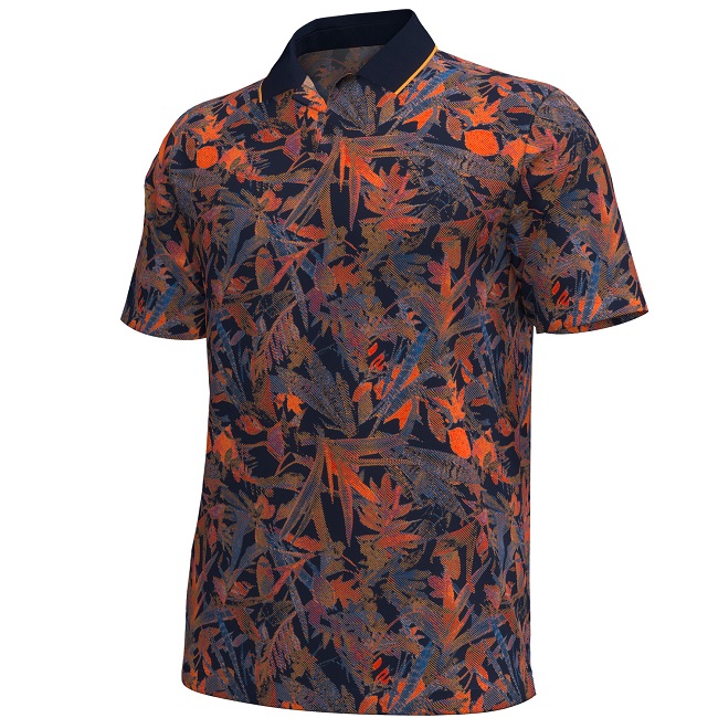 Under Armour Golf Iso-Chill Plant Etching Polo Phoenix Fire Small