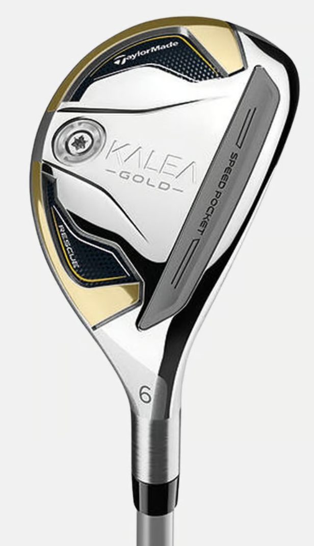 Pre-Owned Trade In Taylormade Golf Kalea Gold Hybrid Graphtie LRH 31* Ladies #6 Hybrid [ TaylorMade Stock Graphite ] * Like New *