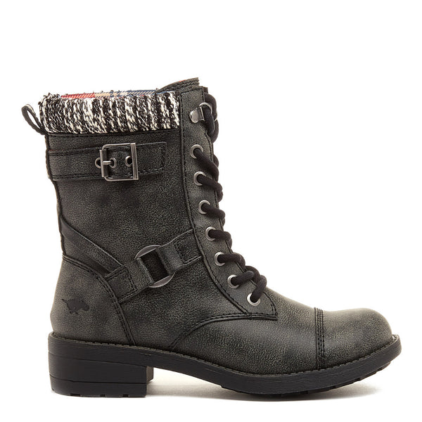 Rocket Dog Thunder Black Biker Boot