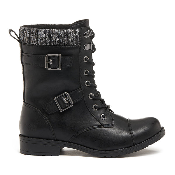 Rocket Dog Billie Black Grand Biker Boot