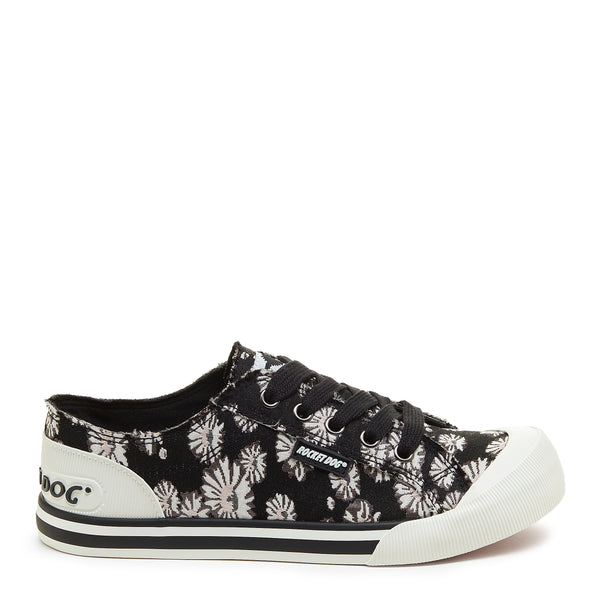 Rocket Dog Jazzin Black Floral Trainers