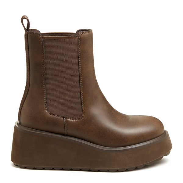 Rocket Dog Heyday Brown Platform Chelsea Boot