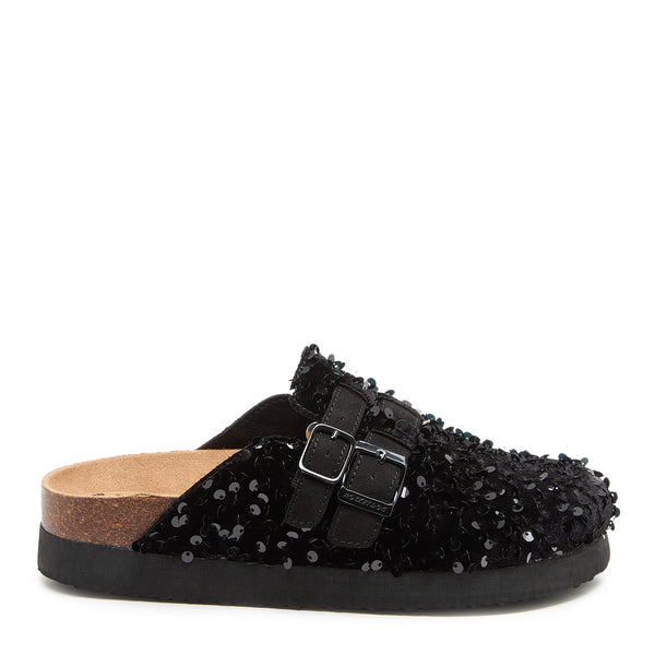 Rocket Dog Abel Plus Black Sequin Clogs