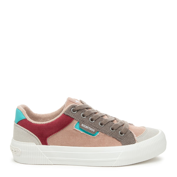 Rocket Dog Cheery Dusty Rose Corduroy Trainers