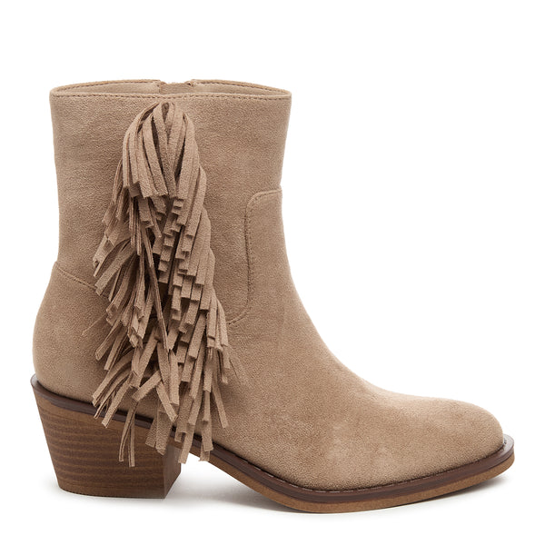 Rocket Dog Yankee Taupe Tassel Cowboy Boots