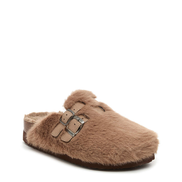 Rocket Dog Abel Plus Fuzzy Taupe Clogs